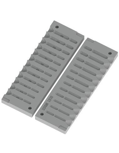ЧПУ алюмінієва форма Дроп-шот Swivel 2-5g 12-cav: 2-2-2-3-3-3-4-4-4-5-5-5g ID L610