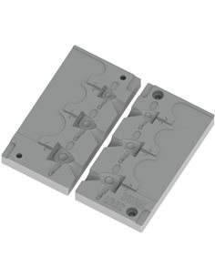 ЧПУ алюмінієва форма Джиг-головка Spin Jig Underspin 3,5-10,6g 3-cav: 3,5-7,1-10,6g ID L662