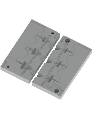 ЧПУ алюмінієва форма Джиг-головка Spin Jig Underspin 3,5-10,6g 3-cav: 3,5-7,1-10,6g ID L662
