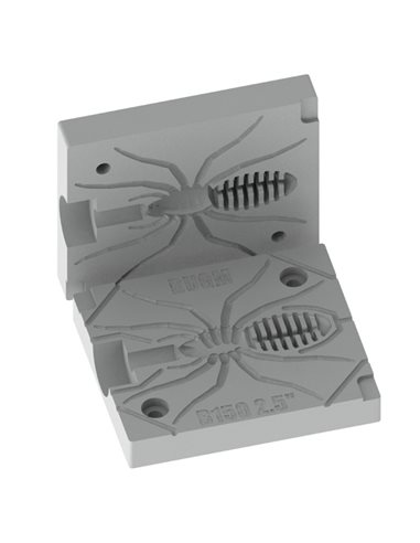 Рибальська форма для силіконових приманок SpiderBaits 2,5 дюймів ID B150 від Bugmolds