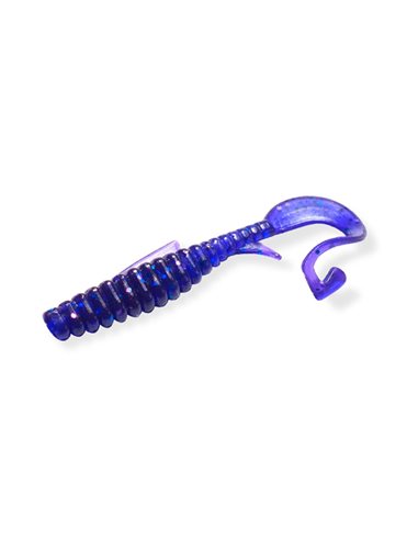 Съедобный силикон Твистер Fishy Worm 2" цвет Violet количество в пачке 10шт