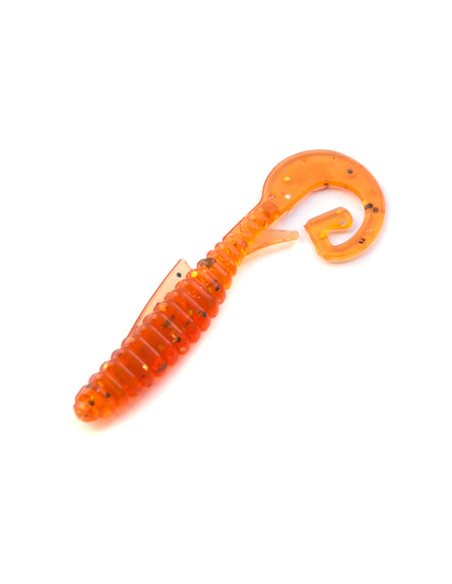 Съедобный силикон Твистер Fishy Worm 2" цвет Caramel количество в пачке 10шт