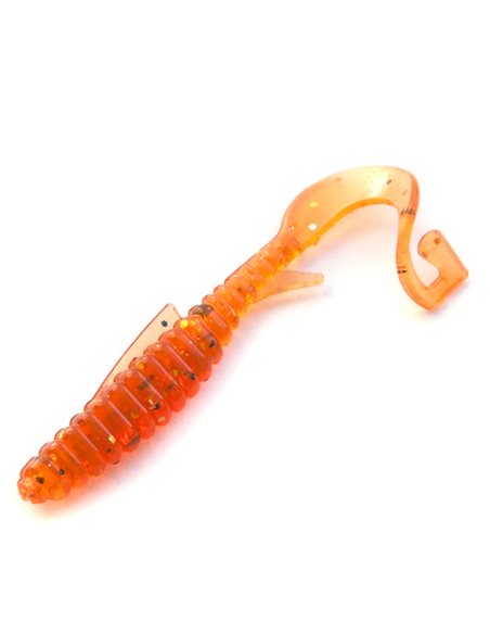 Съедобный силикон Твистер Fishy Worm 2" цвет Caramel количество в пачке 10шт