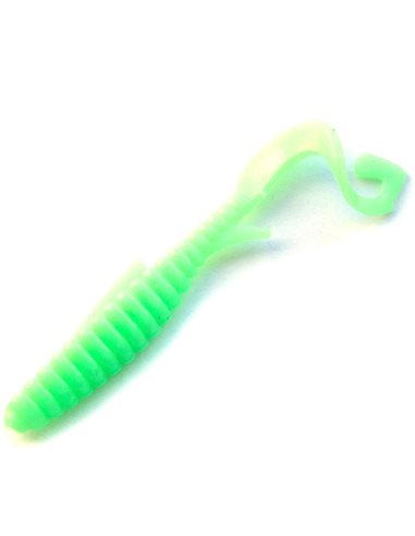 Съедобный силикон Твистер Fishy Worm 2" цвет Green Milk количество в пачке 10шт