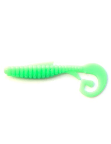 Їстівний силікон Твістер Fishy Worm 2"  колір Green Milk кількість в пачці 10шт