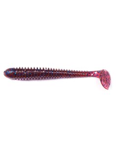 Съедобный силикон Виброхвост Zander Worm 3" цвет 11 Grape... 2