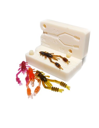 Рибальська форма для силіконових приманок RingShrimp 3 дюймів ID C19 від Reins