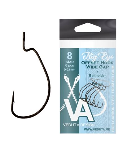 Гачок Big Eye Ofset Hook №8 6шт в пачці
