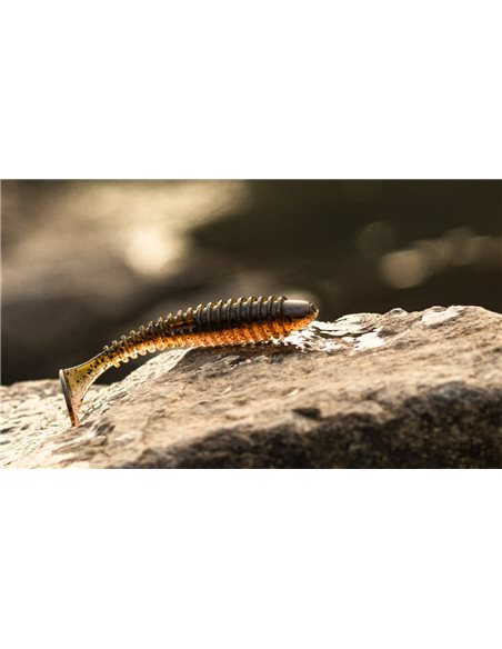 Съедобный силикон Виброхвост Fatik 2.8" цвет Red Craw Dad количество в пачке 5шт