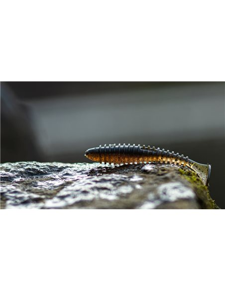 Съедобный силикон Виброхвост Fatik 2.8" цвет Red Craw Dad количество в пачке 5шт