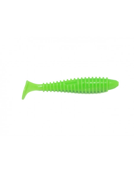 Їстівний силікон Віброхвіст Fatik 2.8" колір 10 Acid Green UV кількість в пачці 5шт
