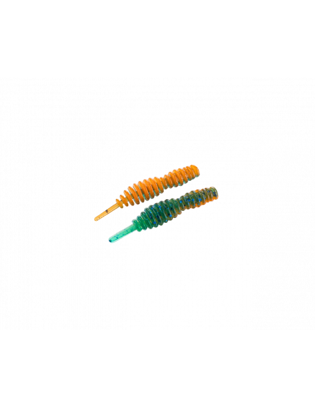 Съедобный силикон Червь Killer Lip 1,4" цвет 15 Fire Tiger UV количество в пачке 12шт
