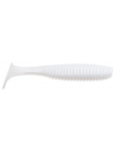 Съедобный силикон Виброхвост Shiner 3" цвет 13 White UV... 2