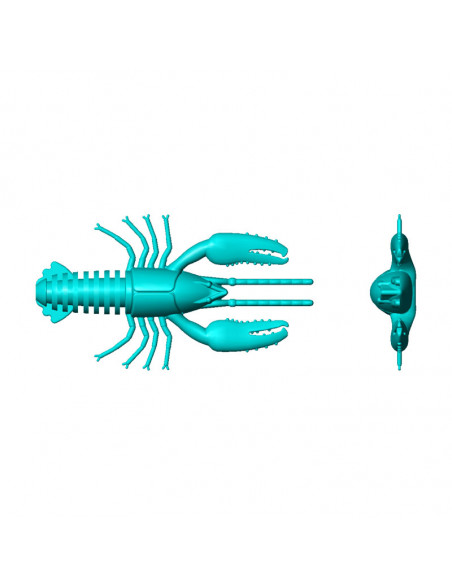 Рыболовная форма для силиконовых приманок CustomCraw 4 дюймов ID C334 от Bugmolds