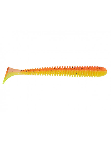 Їстівний силікон Віброхвіст Zander Worm 3,6" колір 06 Crazy Carrot UV кількість в пачці 5шт