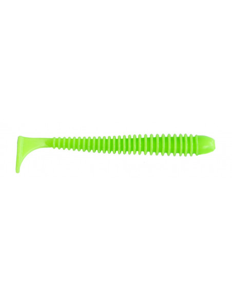 Їстівний силікон Віброхвіст Zander Worm 3" колір 10 Acid Green UV кількість в пачці 6шт