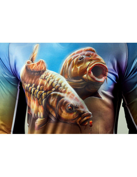 Рыболовная дышащая Джерси с рисунком CARP ANGLER UPF50+