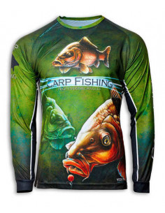 Риболовна дихаюча Джерсі з малюнком CARP FISHING UPF50+