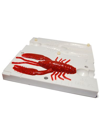 Рибальська форма для силіконових приманок CrawFishTube 1,6 дюймів ID C116 від MadMan