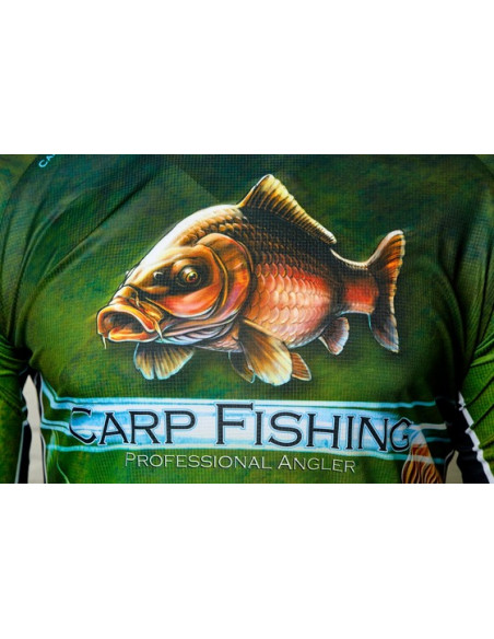 Рыболовная дышащая Джерси с рисунком CARP FISHING UPF50+