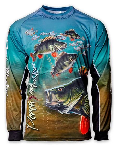 Рыболовная дышащая Джерси с рисунком PERCH MASTER UPF50+