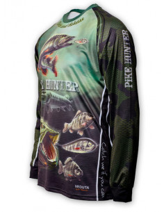 Рыболовная дышащая Джерси с рисунком PIKE HUNTER UPF50+ 2