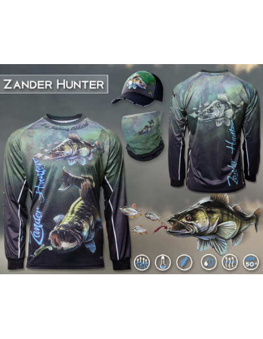 Рыболовная дышащая Джерси с рисунком ZANDER...
