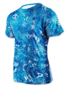 Дышащая рыболовная футболка с рисунком REPTILE SKIN Blue... 2