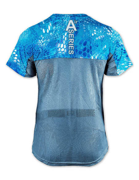 Дихаюча риболовна футболка з малюнком REPTILE SKIN Blue Water Air UPF50+