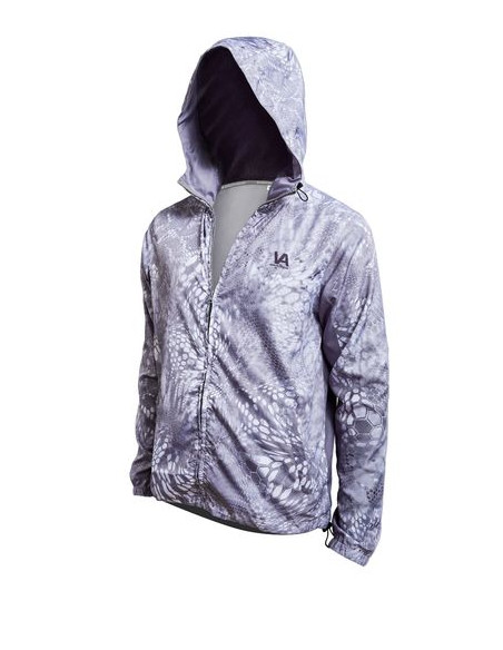 Дихаюча риболовна куртка з малюнком WINDBREAKER Air SERIES RS Albino UPF50+