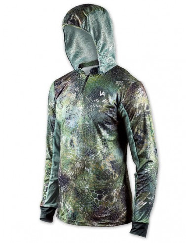 Дышащая рыболовная худи с рисунком REPTILE SKIN...