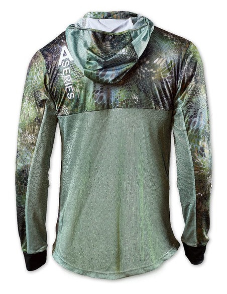 Дихаюча риболовна худі з малюнком REPTILE SKIN Forest Camo Air UPF50+