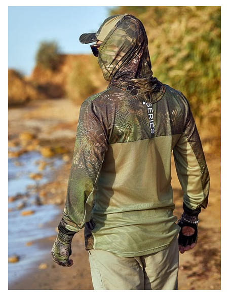 Маска VEDUTA DESIGN рисунок Reptyle Skin Forest Camo UPF 50+