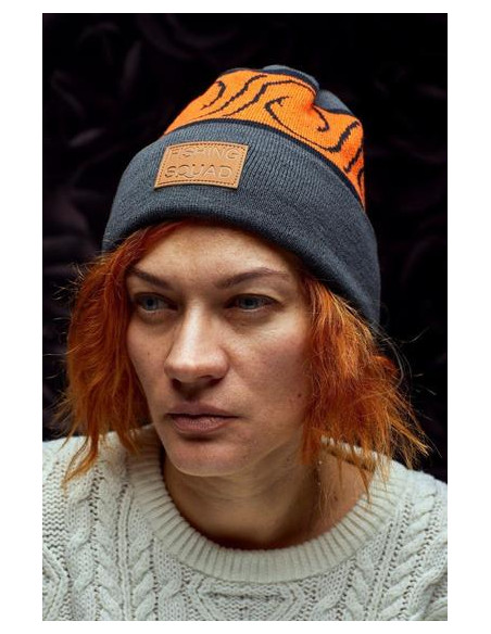 Шапка Winter Hat Cuff Fishing squad - orange hook VEDUTA