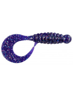 Съедобный силикон Твистер Twister 2.2" цвет 03 Violet UV... 2