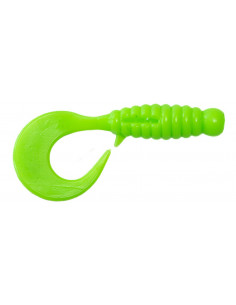 Їстівний силікон Твістер Twister 2.2" колір 10 Acid Green... 2