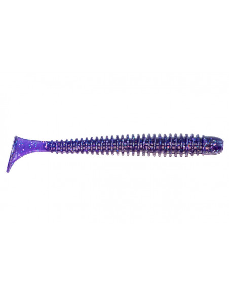 Съедобный силикон Виброхвост Zander Worm 3,6" цвет 03 Violet UV количество в пачке 5шт