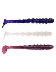 Съедобный силикон Виброхвост Zander Worm 3" цвет 38 AB...