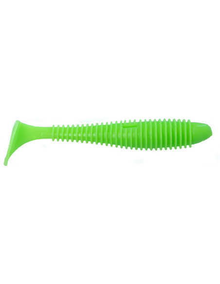 Їстівний силікон Віброхвіст Fatik 5.8" колір 10 Acid Green UV кількість в пачці 2шт