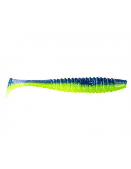 Съедобный силикон Виброхвост Shiner 5" цвет 05 Acid Violet UV количество в пачке 4шт