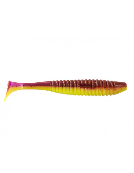 Їстівний силікон Віброхвіст Shiner 5" колір 54 LOX Chartreuse UV кількість в пачці 4шт