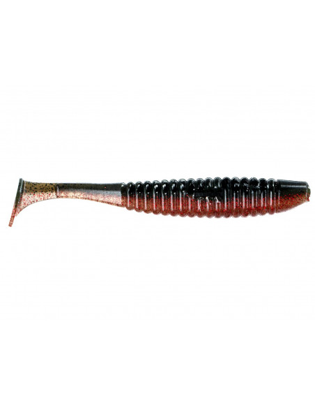 Їстівний силікон Віброхвіст Shiner 5" колір 52 Red Craw Dad UV кількість в пачці 4шт