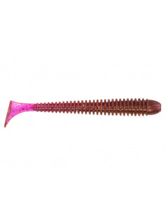 Съедобный силикон Виброхвост Zander Worm 4.5" цвет 01 LOX...