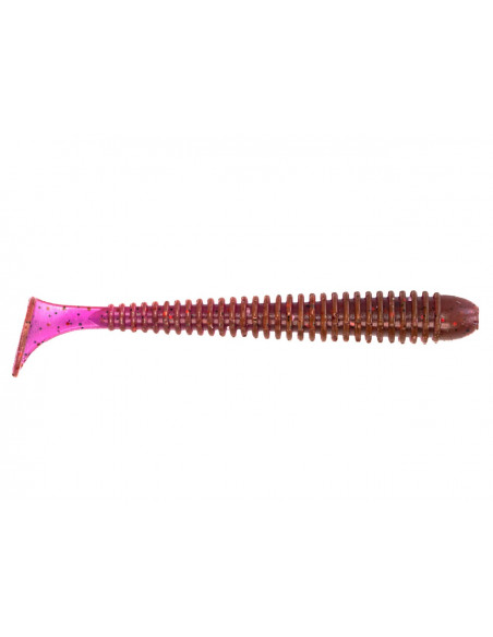 Съедобный силикон Виброхвост Zander Worm 4.5" цвет 01 LOX UV количество в пачке 4шт