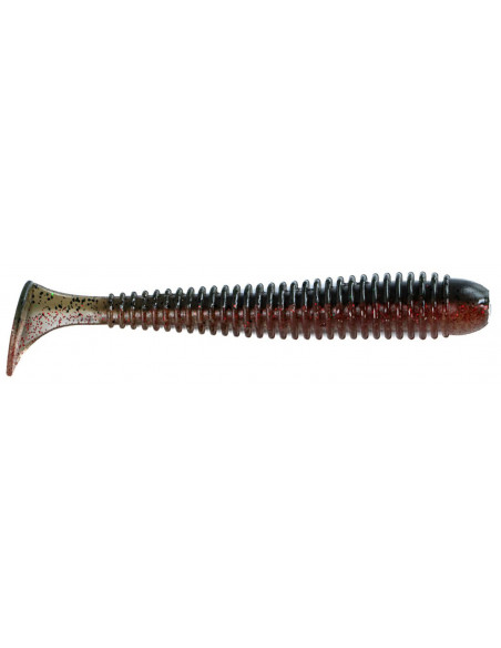 Їстівний силікон Віброхвіст Zander Worm 4.5" колір 52 Red Craw Dad UV кількість в пачці 4шт
