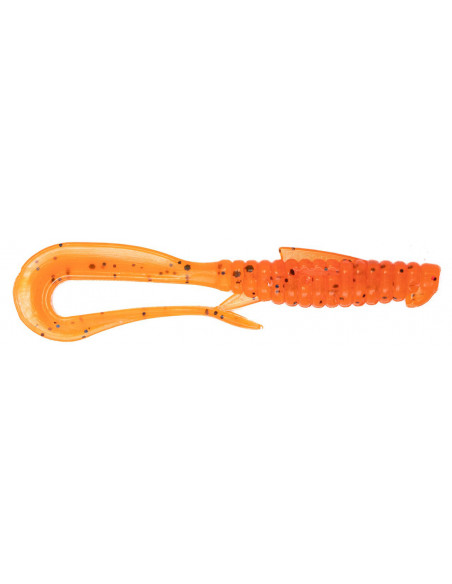 Їстівний силікон Віброхвіст Mad Worm 3.5" колір 18 HOT Carrot UV кількість в пачці 6шт