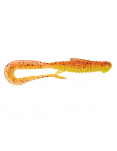Съедобный силикон Виброхвост Mad Worm 3.5" цвет 06 Crazy...
