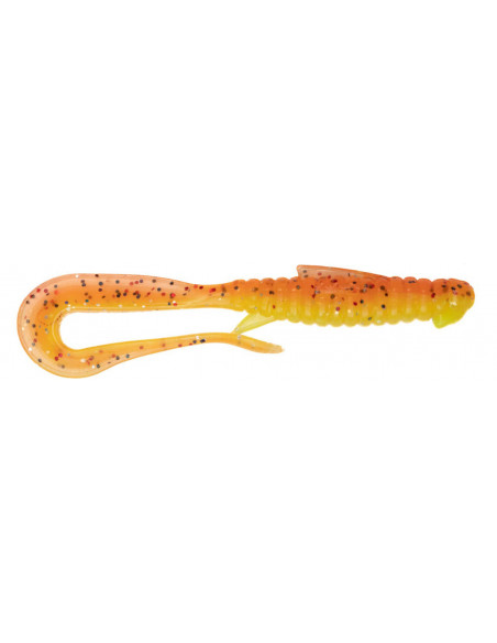 Їстівний силікон Віброхвіст Mad Worm 3.5" колір 06 Crazy Carrot UV кількість в пачці 6шт