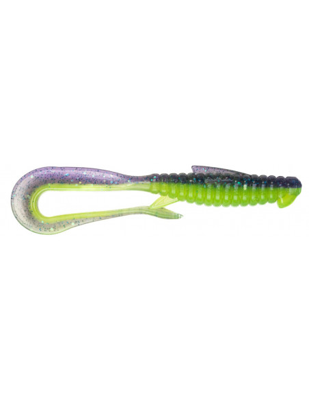 Їстівний силікон Віброхвіст Mad Worm 3.5" колір 05 Acid Violet UV кількість в пачці 6шт