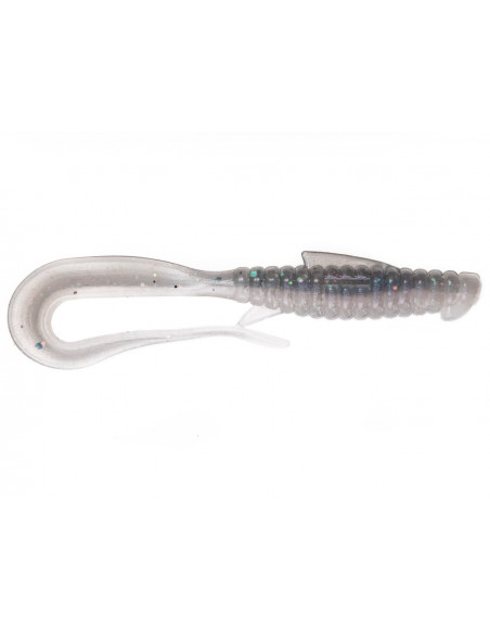 Їстівний силікон Віброхвіст Mad Worm 3.5" колір 04 White Mouse UV кількість в пачці 6шт